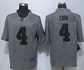 Nike Limited Oakland Raiders #4 Carr Men's Stitched Gridiron Gray Jerseys,baseball caps,new era cap wholesale,wholesale hats